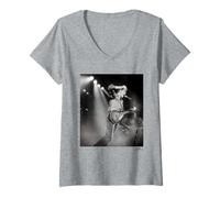 Femme Big Country Peace in Our Time Era par Phil Nicholls T-Shirt avec Col en V