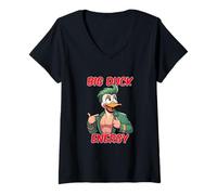 Femme Big Duck Energy T-Shirt avec Col en V