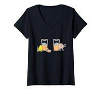 Femme Big Fight Thé glacé au Citron et à la pêche T-Shirt avec Col en V