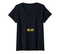 Femme BIG Guy Trend T-Shirt avec Col en V