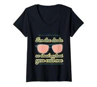 Femme BIG Lebowski, Je suis Le mec, Donc C'est comme ça Que tu m'appelles. T-Shirt avec Col en V