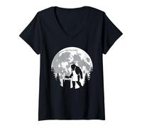 Femme Bigfoot Butcher Moon Épicerie Fine T-Shirt avec Col en V