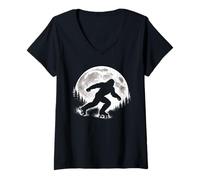 Femme Bigfoot Roller Skater T-Shirt avec Col en V