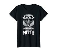 Femme Biker Girl Motarde Cadeau Vraies Princesses Roulent à Moto T-Shirt