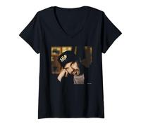 Femme Billy Bob Thornton Bad Santa Sling Blade par Michael Grecco T-Shirt avec Col en V