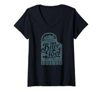 Femme Billy Joel - L.I. x New York T-Shirt avec Col en V