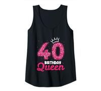 Femme Birthday Queen 40 Year Old 40th Birthday It's My 40th Bday Débardeur