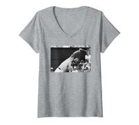 Femme Björn Borg joue la finale de tennis Ilie Nastase Wimbledon 1976 T-Shirt avec Col en V