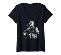 Femme Black Francis The Pixies à Reading, Where is My Mind, 1990 T-Shirt avec Col en V