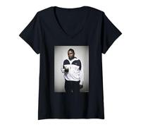 Femme Black-ish The Shield Anthony Anderson par Michael Grecco T-Shirt avec Col en V