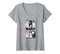 Femme Bleach: Thousand Year Blood War Quincy Group Pop Art Anime T-Shirt avec Col en V