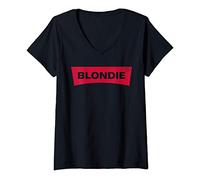 Femme BLONDIE and Brownie BFF Bestie Friends T-Shirt avec Col en V
