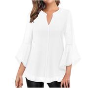 Femme Blouse à Paillettes Col Croisé en V Cache-Cœur Pailletté à Manches 3/4 à Taille Plissée Haut à Sequins Chic et Élégant Haut a Paillette Femme Soiree Disco Chemisier Tenue de Fete Pas Cher