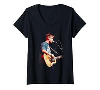 Femme Blur Damon Albarn Live Cardiff Arena 1997 Chanson 2 T-Shirt avec Col en V