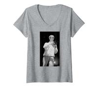 Femme Blur Live Damon Albarn 90s Britpop par Andy Willsher T-Shirt avec Col en V