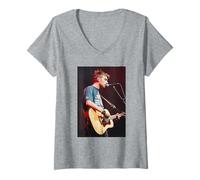 Femme Blur Live Damon Albarn Cardiff Arena 1997 Chanson 2 T-Shirt avec Col en V