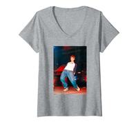 Femme Blur Song 2 Live Damon Albarn Cardiff Arena 1997 T-Shirt avec Col en V