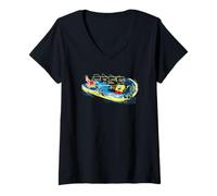 Femme Bob l'éponge Pro Boarder Wave Rider Fun 90s Classic T-Shirt avec Col en V