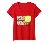 Femme Bob l'éponge Squarepants Who Cares Fun Cartoon TV Show Classic T-Shirt avec Col en V
