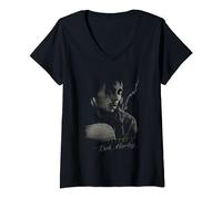 Femme Bob Marley Catch A Fire T-shirt pour guitare T-Shirt avec Col en V