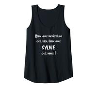 Femme Boire avec modération Bien Boire avec Sylvie C'est Mieux Débardeur