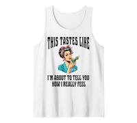 Femme Boire Cocktail Drôle Rétro Ménagère Vintage Vodka Débardeur