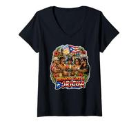 Femme Boire comme Un Boricua T-Shirt avec Col en V