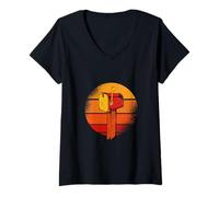 Femme Boîte aux Lettres Facteur Postier Facteur Facteur Courrier T-Shirt avec Col en V