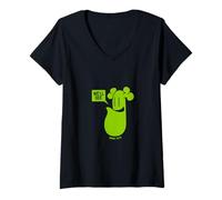 Femme Boney Pete Says We'll See - Produit Officiel f-Rico T-Shirt avec Col en V