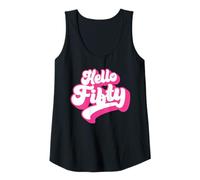 Femme Bonjour Cinquante, 50 Ans, pour Les Femmes pour Son 50e Débardeur