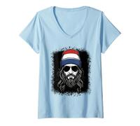 Femme Bonnet Drapeau des Pays-Bas Guy Dutch Travel Pride T-Shirt avec Col en V