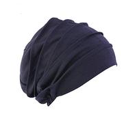 Femme Bonnet Turban Extensible Bonnet de Nuit Sommeil Coton Couvre-Chef Calotte Doux Chapeau Bandeau Musulmane Casquette de Perte Cheveux pour Alopécie Sortie Vacances