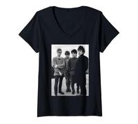Femme Bono Band U2 Boy Era 1980 par David Corio T-Shirt avec Col en V