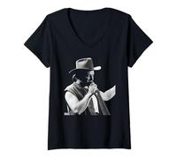 Femme Bono de U2 The Joshua Tree Tour à Cork 1987 T-Shirt avec Col en V