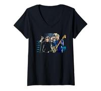 Femme Bono et Adam Clayton U2 en Direct de la tournée télévisée du Zoo 1993 T-Shirt avec Col en V