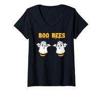 Femme Boo Bees Jeu de Mots Amusant pour infirmière et médecin T-Shirt avec Col en V