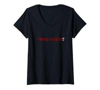 Femme Bordeaux Bordeaux I Was Good at It Bordeaux T-Shirt avec Col en V