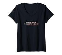 Femme Bordeaux Rouge Bordeaux Keep It Moving Bordeaux T-Shirt avec Col en V
