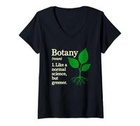 Femme Botanique Définition Drôle Science Plante Humour Botanistes T-Shirt avec Col en V