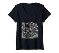 Femme Botte de Cowboy Carlin Western drôle pour garçons et Filles Costume rétro Meme Boots T-Shirt avec Col en V