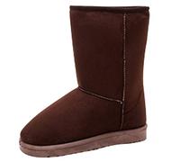 Femme Bottes De Neige Fourrées Retro Classique Chaussures Chaudes Hiver Mode Confortables Combat Bottines Suede Daim Cheville Plates Bottillon de Chasse Ski Travail Trekking Sport Casual Snow Boots