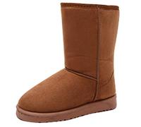 Femme Bottes De Neige Fourrées Retro Classique Chaussures Chaudes Hiver Mode Confortables Combat Bottines Suede Daim Cheville Plates Bottillon de Chasse Ski Travail Trekking Sport Casual Snow Boots