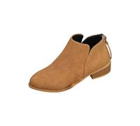 Femme Bottine neige Rond basses plates Femelle Bottillons classiques cuir véritable Automne Hiver Femelle Bottillons Cowboy Mode Couleur unie Chaudes Casual Femelles Bottillon Vintage Souple Travail