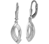 Femme Boucles d'oreilles SilberDream blanc argenté Boucles d'oreilles 925 argent D2SDO4439W