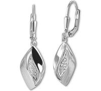 Femme Boucles d'oreilles SilberDream blanc argenté Boucles d'oreilles 925 argent D2SDO4441W