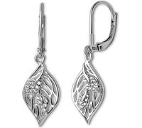 Femme Boucles d'oreilles SilberDream blanc argenté Boucles d'oreilles en argent 925 D2SDO4442W