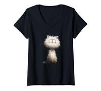 Femme Bouffée persane T-Shirt avec Col en V