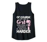 Femme Boxer de boxe « Of Course I Hit Like A Girl » Débardeur
