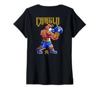 Femme Boxing The Mexican Style Boxers T-Shirt avec Col en V