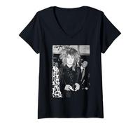 Femme Boy George of Culture Club Lors de la première du Film 1984 T-Shirt avec Col en V